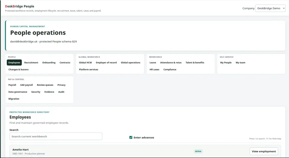 People interface preview