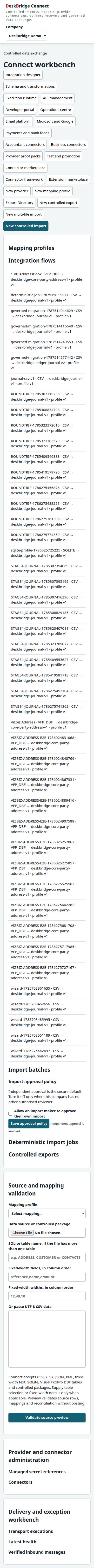 Connect validated release-candidate interface at Mobile 390px