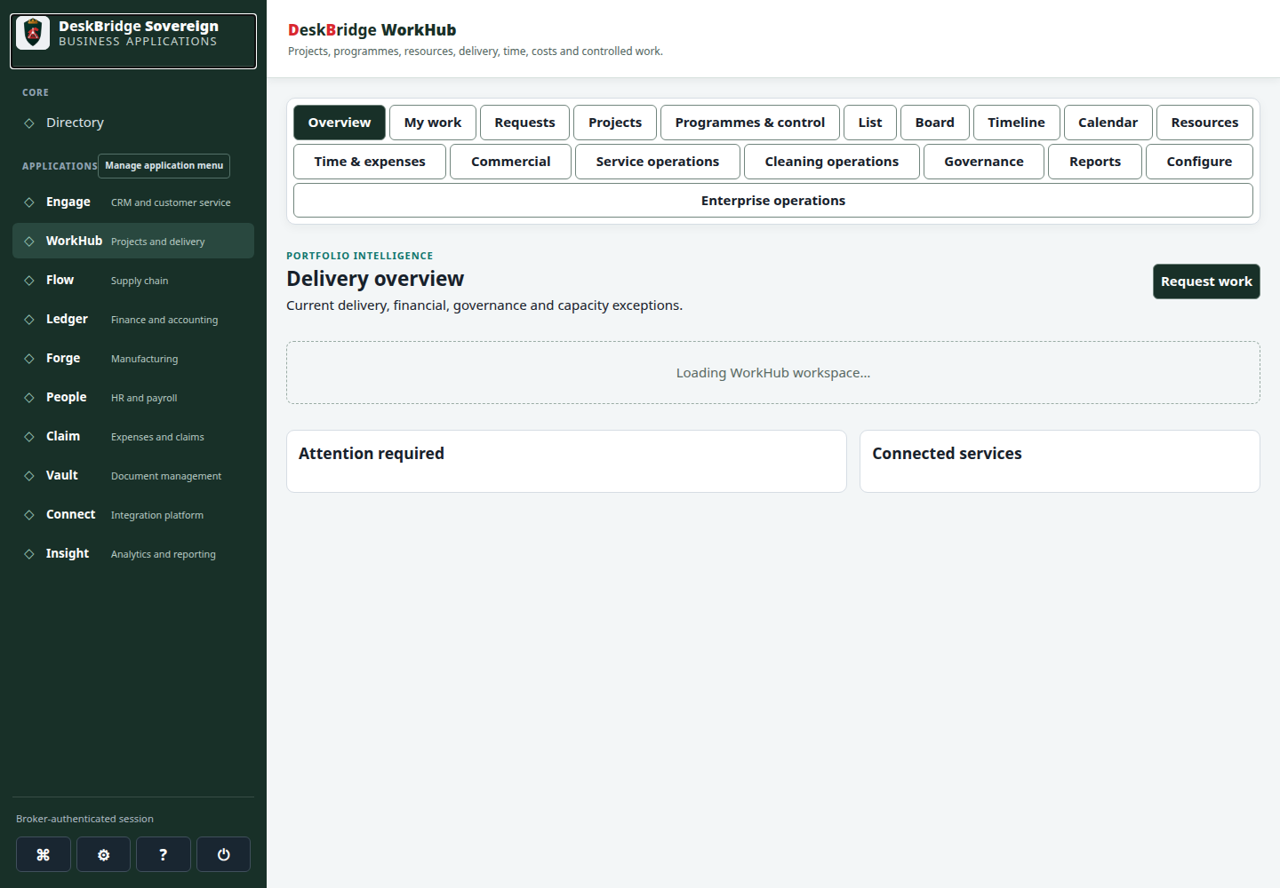 WorkHub validated release-candidate interface at Desktop 1440px