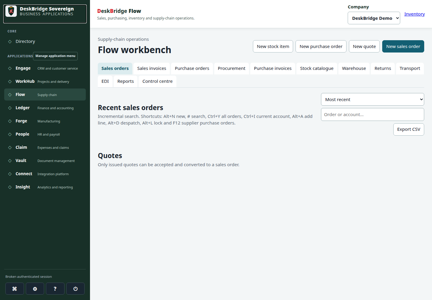 Flow validated release-candidate interface at Desktop 1440px