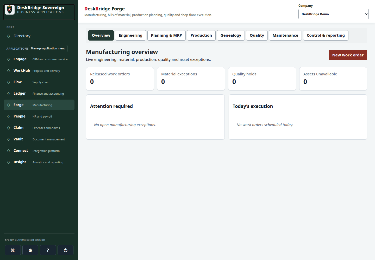 Forge validated release-candidate interface at Desktop 1440px