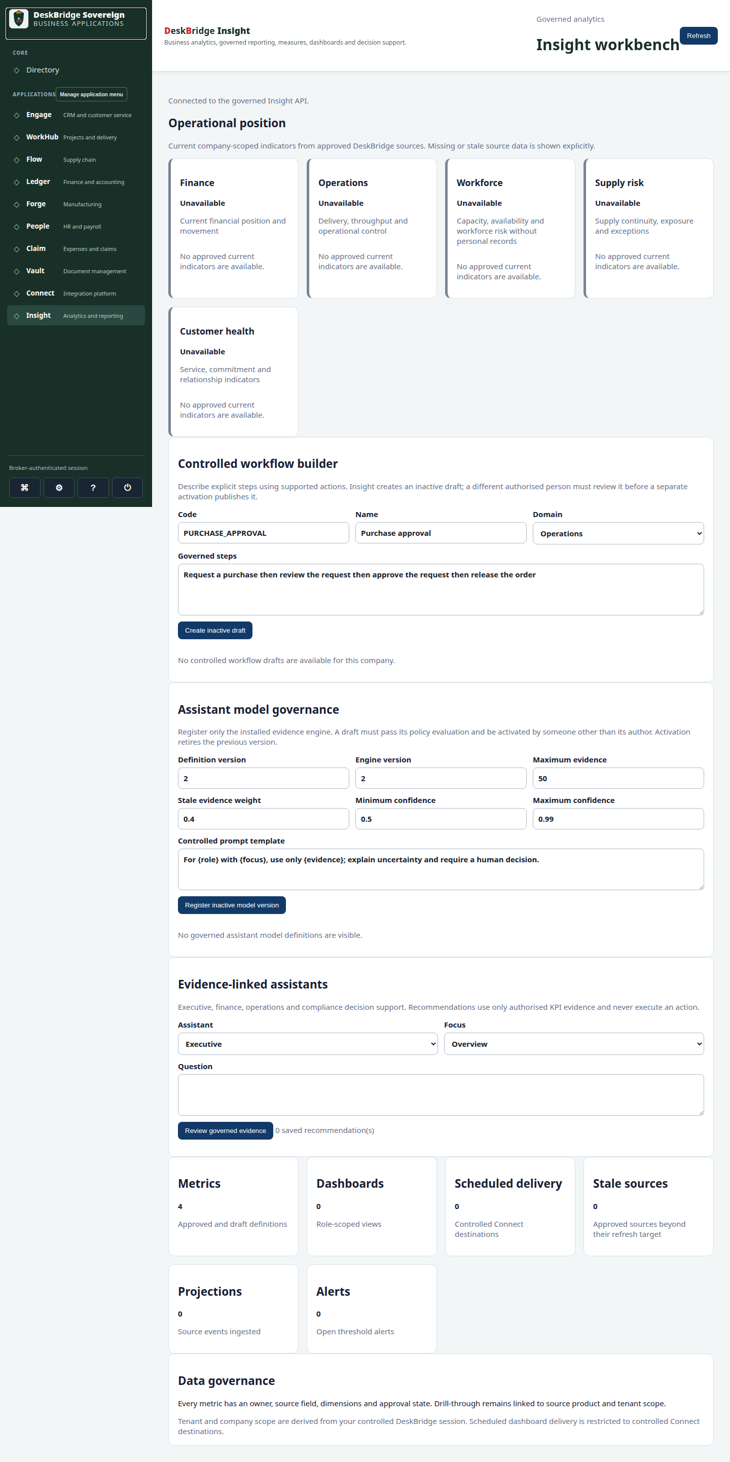 Insight validated release-candidate interface at Desktop 1440px