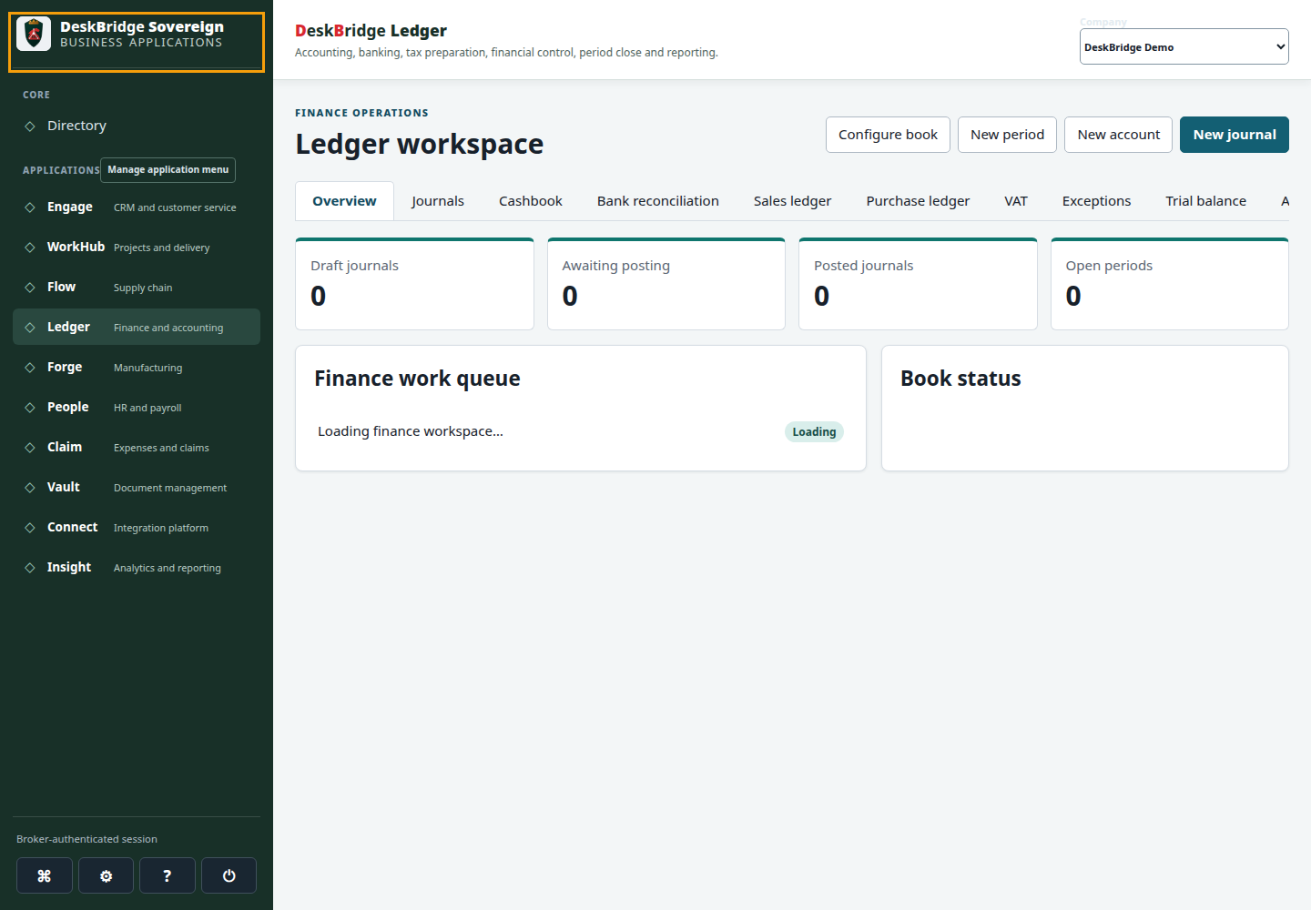 Ledger validated release-candidate interface at Desktop 1440px